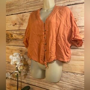 Style Envy Orange Blouse